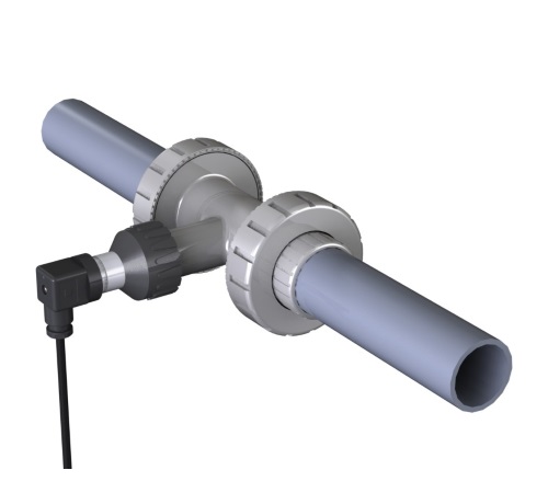 Débitmètre pour tuyauterie d’irrigation en PVC avec raccord à T